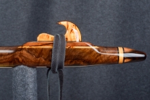 Walnut Burl Native American Flute, Minor, Mid G-4, #T9F (11)